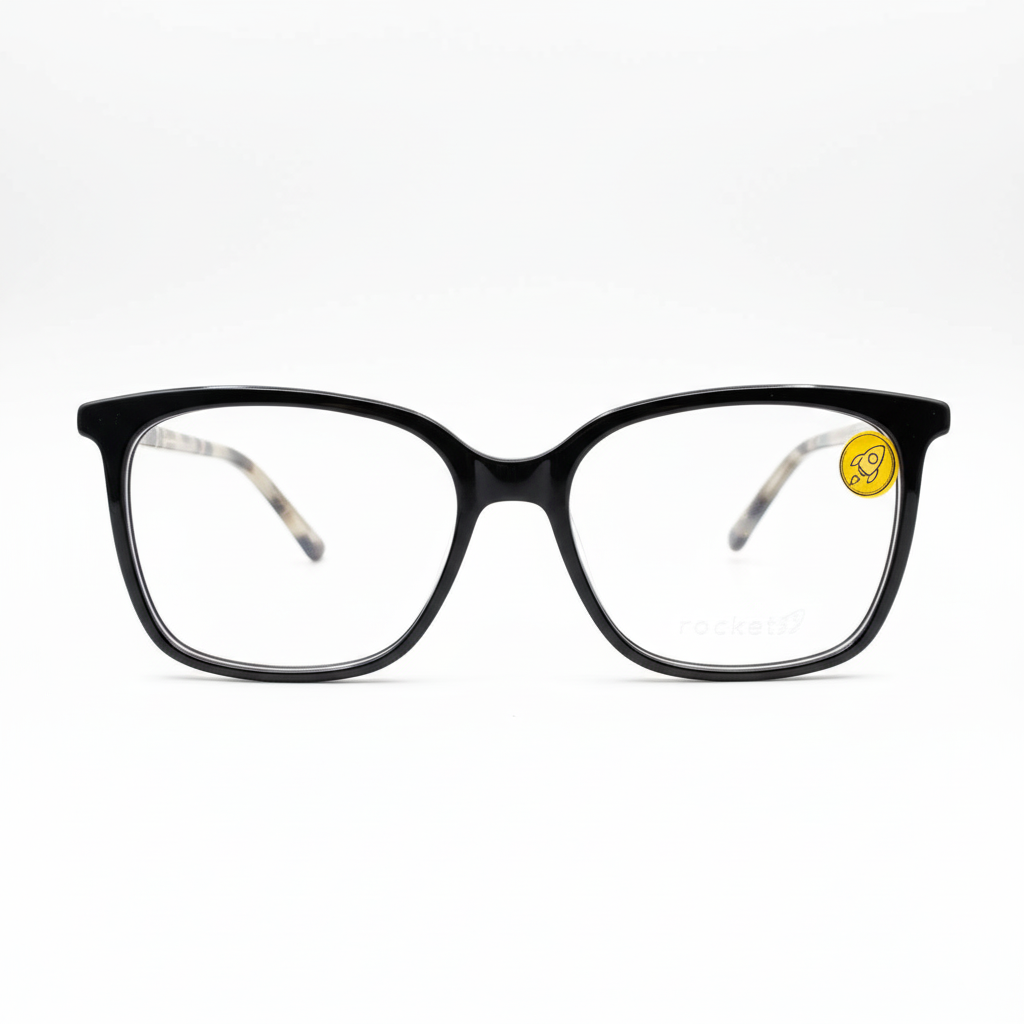 Armação de Óculos Rocket LQ3038 C4 - Black & Tortoise