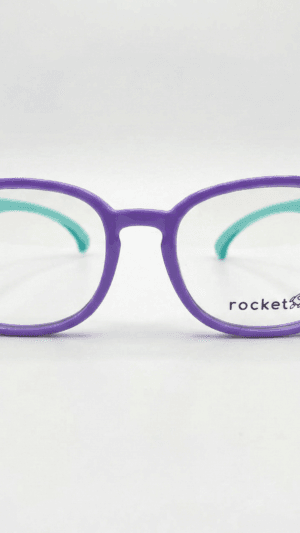 Armação de Óculos Infantil Rocket Kids Flex - Roxo e Turquesa