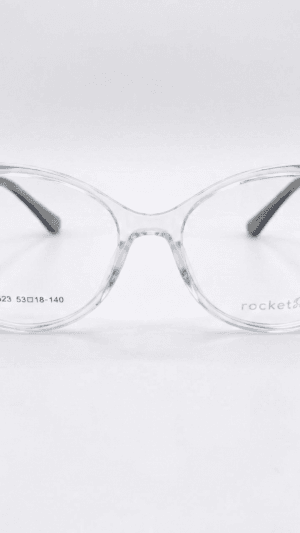 Armação de Óculos Feminino Rocket Style - Cinza Translúcido Moderno
