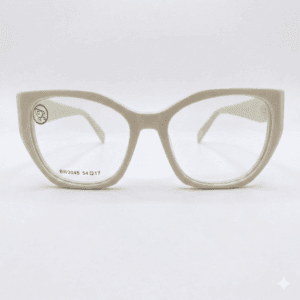 Armação de Óculos Feminino Rocket Off-White - Estilo Blogueira