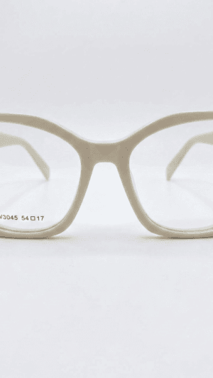 Armação de Óculos Feminino Rocket Off-White - Estilo Blogueira