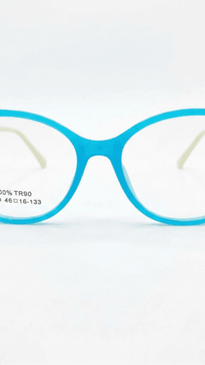 Armação Infantil Rocket TR90 Flex - Azul Turquesa com Hastes Pastel e Gold