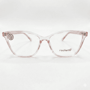 Armação de Óculos Feminino Rocket Soft - Rosa Cristal Translúcido
