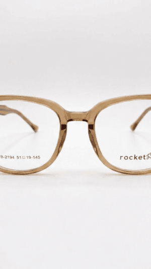 Armação de Óculos Unissex Rocket Classic - Mel Translúcido Cristal