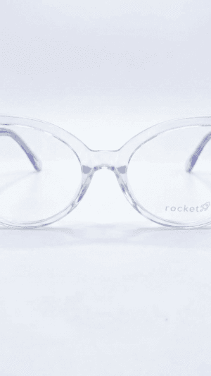 Armação de Óculos Feminino Rocket Crystal - Transparente Total com Brilho Silver
