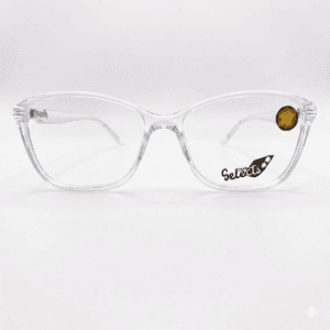 Armação de Óculos Unissex Selects Crystal - Transparente Minimalista
