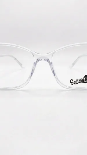 Armação de Óculos Unissex Selects Crystal - Transparente Minimalista