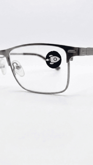 Armação Unissex Rocket Executivo - Metal Prata/Chumbo