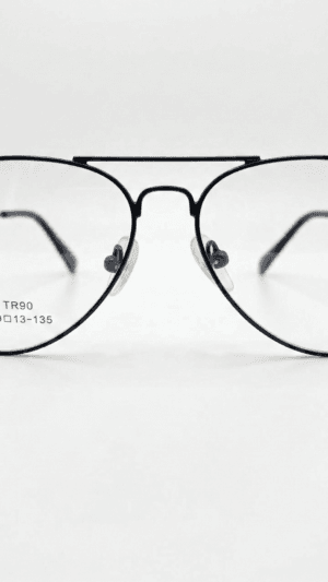 Armação Unissex Rocket Aviador - Metal Preto Clássico