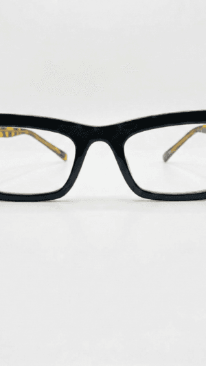 Armação de Óculos Feminino Rocket Gatinho - Oncinha com Haste Dourada Trabalhada