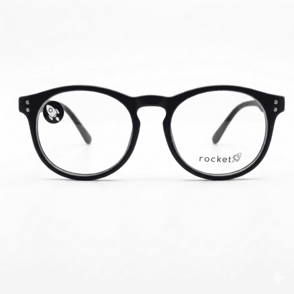 Armação de Óculos Infantil Rocket Kids Flex - Preto Fosco Clássico